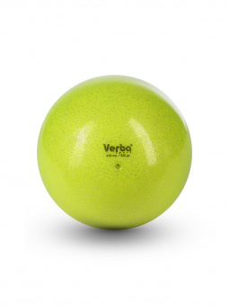 Мяч Verba Sport 16см с блестками лимонный