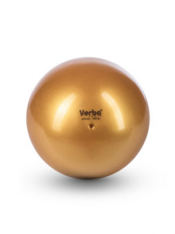 Мяч Verba Sport 17см металлик золото